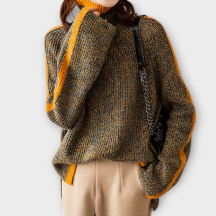 Lorea - Suéter de cuello alto vintage