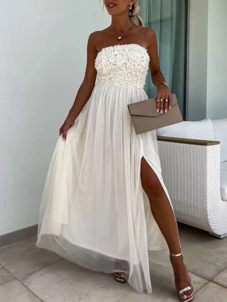 Estela - Vestido Maxi Fluido de Un Hombro