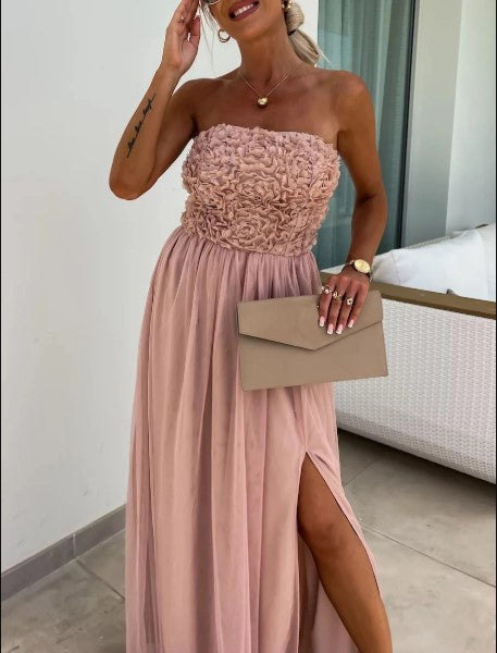 Estela - Vestido Maxi Fluido de Un Hombro