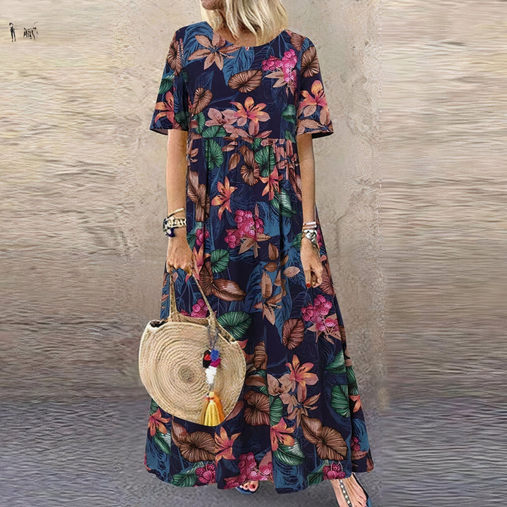 Georgina - Vestido Maxi Floral Vibrante
