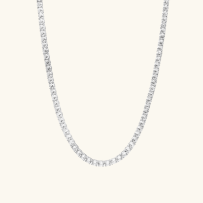 Judith | Collar de tenis clásico Plata