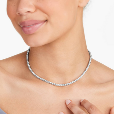 Judith | Collar de tenis clásico Plata