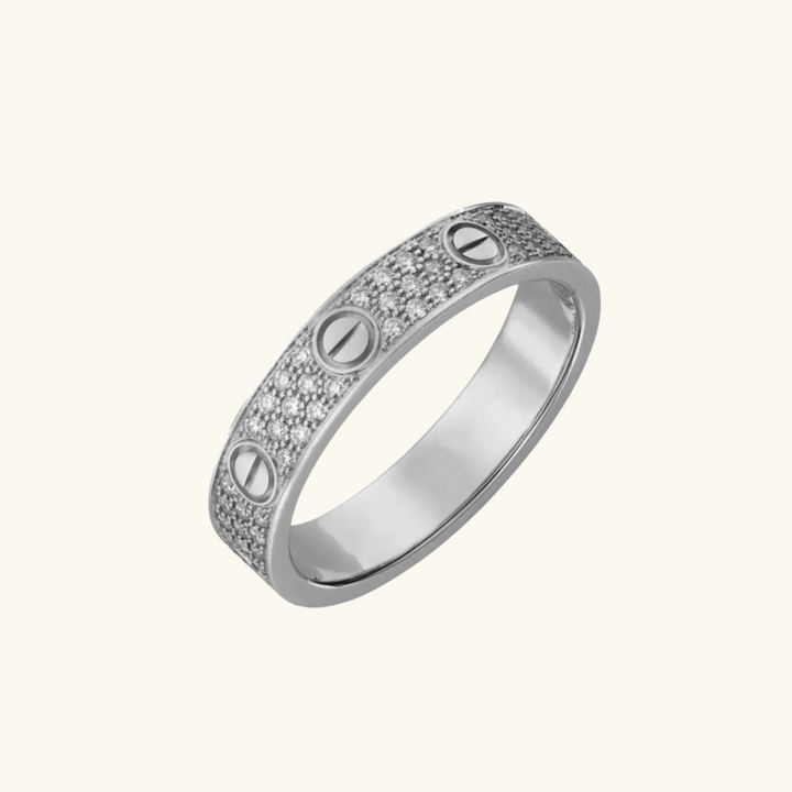 Mireya| Anillo de diamante Plata