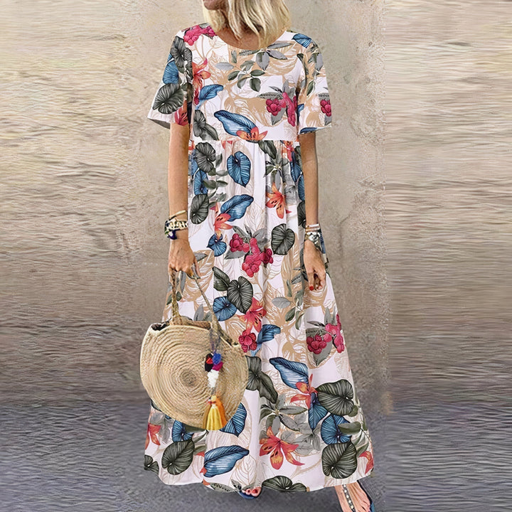 Georgina - Vestido Maxi Floral Vibrante
