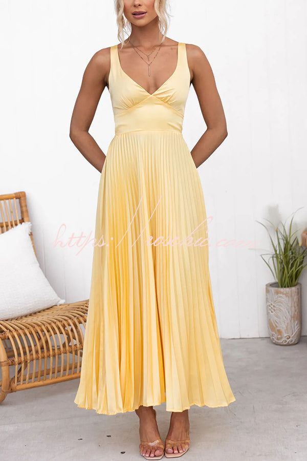 Ximena - Impresionante Vestido Plisado