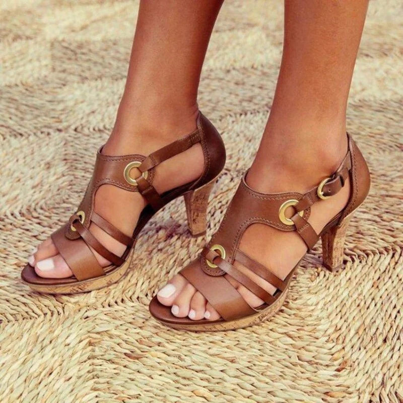 Ximena | Sandalias premium hechas a mano con tacón