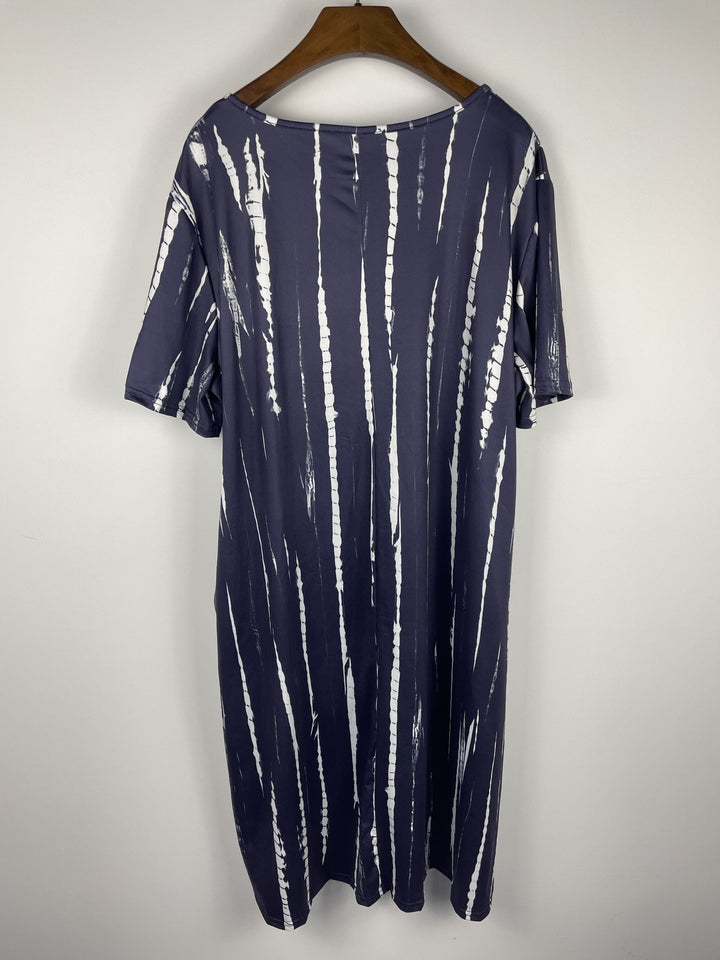 Alba - Vestido de camiseta boho en tallas grandes