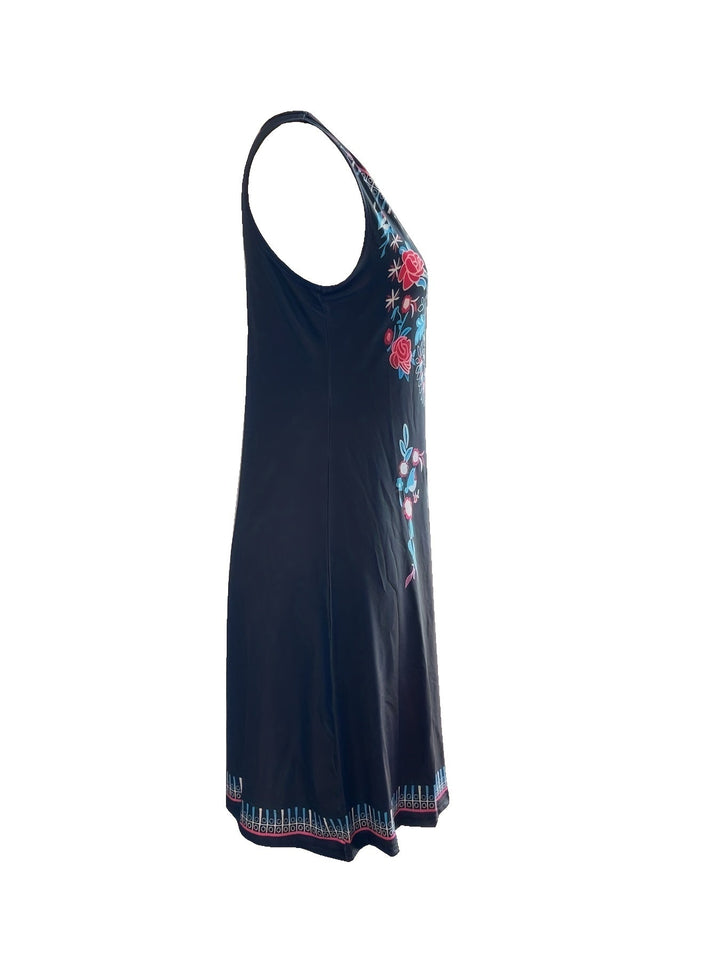 Araceli - Vestido de estampado floral étnico
