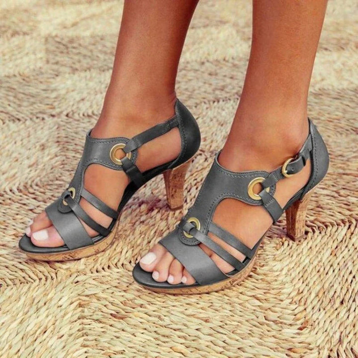 Ximena | Sandalias premium hechas a mano con tacón