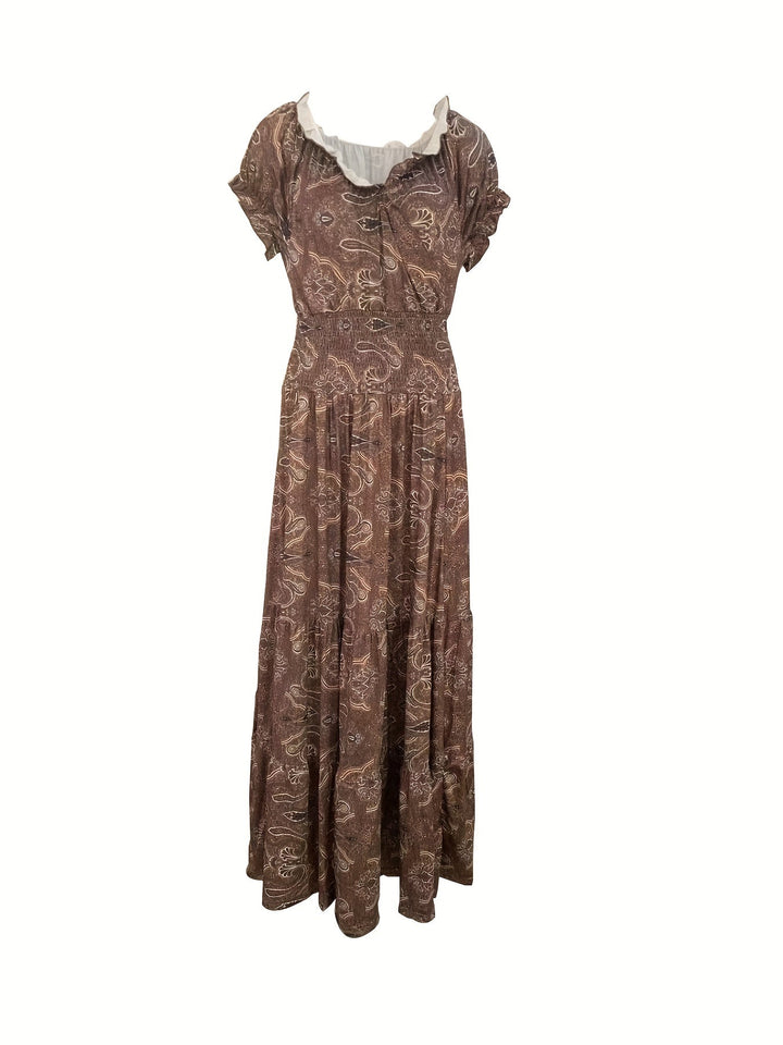 Alondra - Vestido Largo Bohemio de Cuello en V