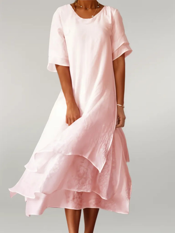 Itzel – Vestido con Escote en V Irregular