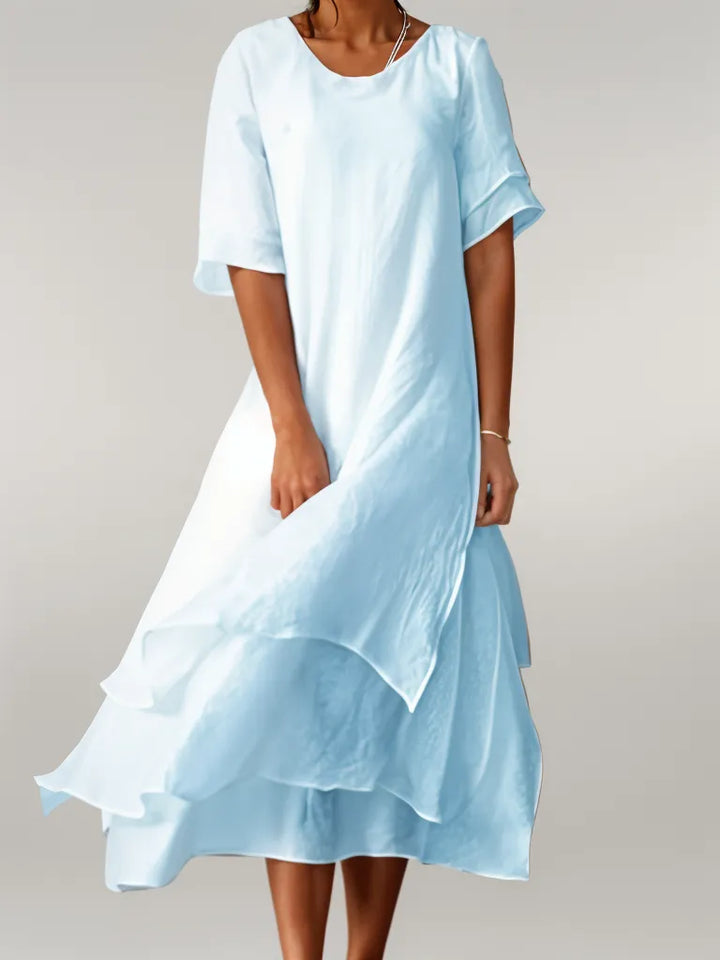 Itzel – Vestido con Escote en V Irregular
